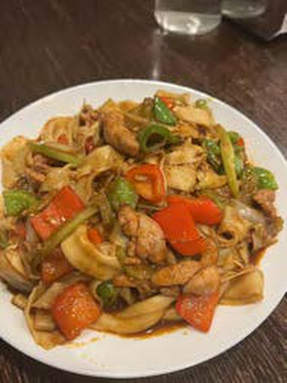 Chicken Wide Noodles